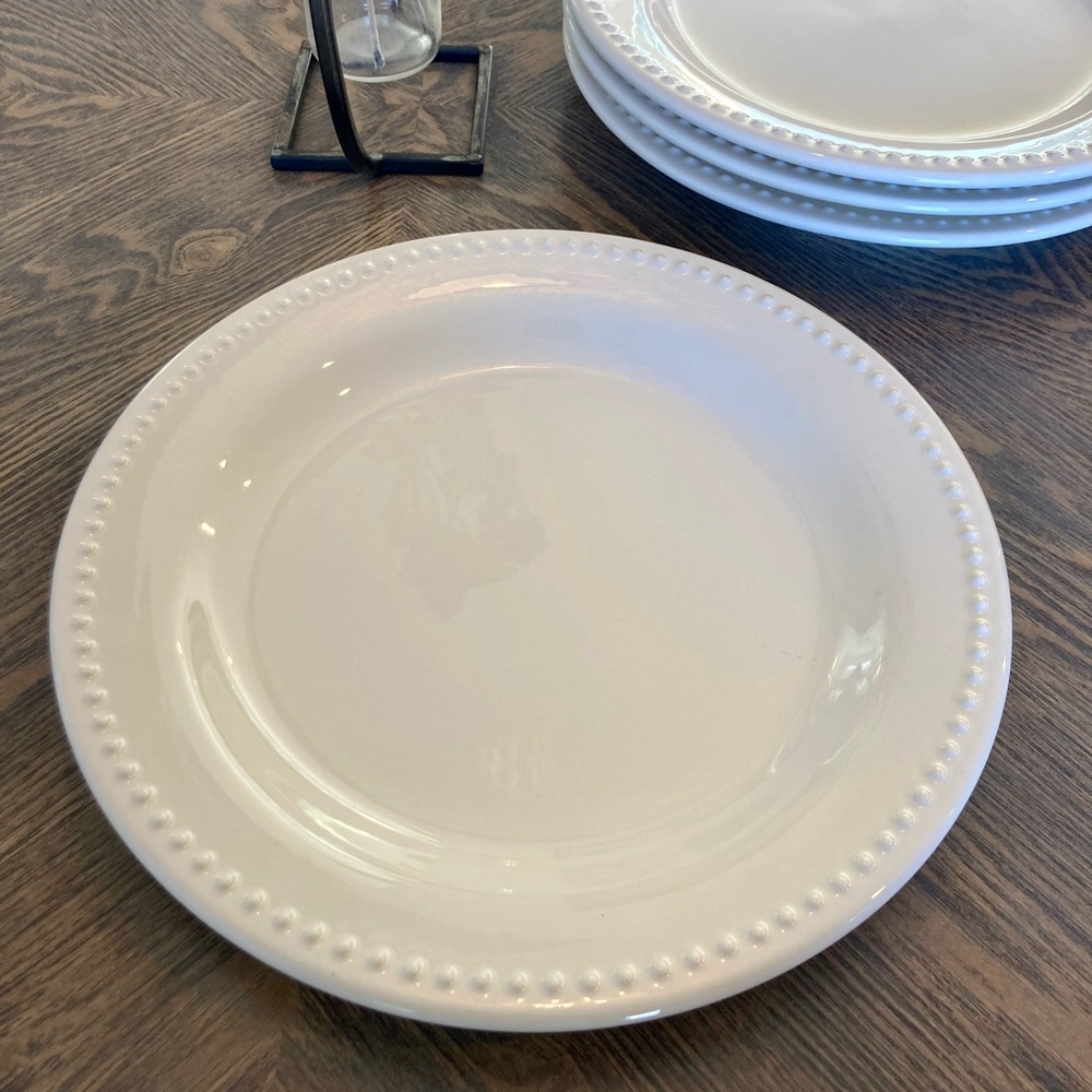PB Emma Beaded Stoneware Dinner Plates